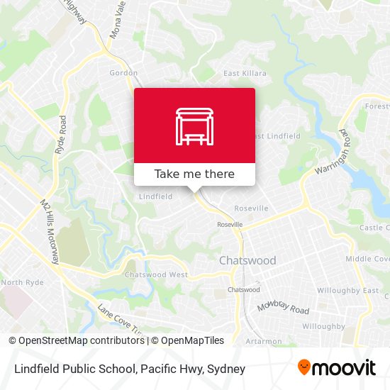 Lindfield Public School, Pacific Hwy map