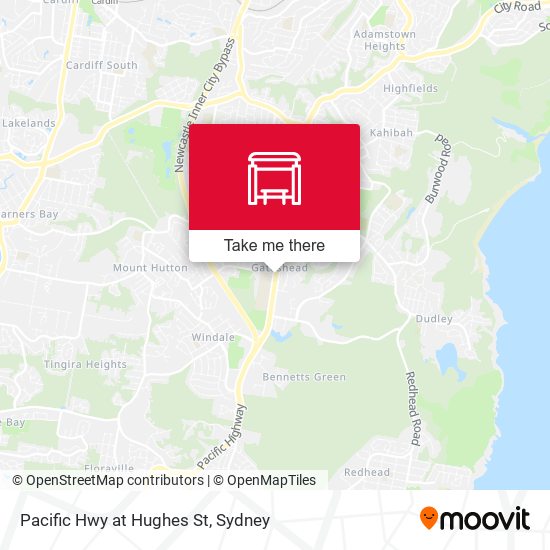 Pacific Hwy at Hughes St map