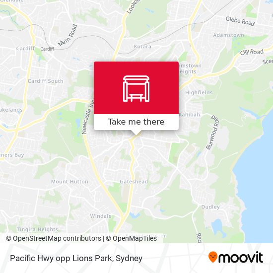 Pacific Hwy opp Lions Park map
