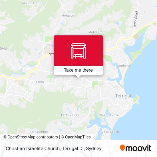 Christian Israelite Church, Terrigal Dr map