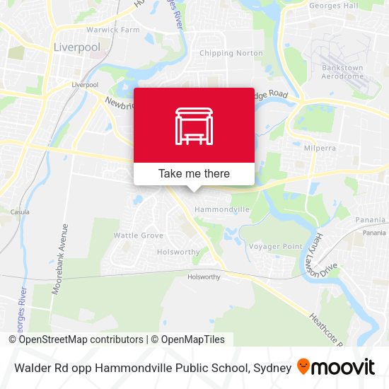 Walder Rd opp Hammondville Public School map