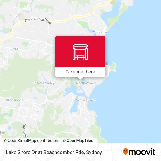 Lake Shore Dr at Beachcomber Pde map