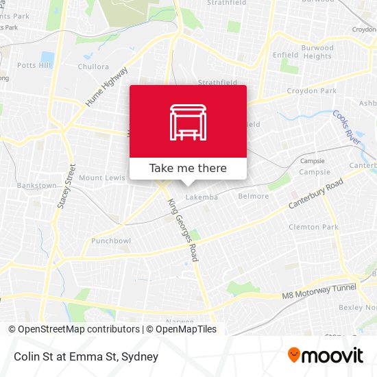 Colin St at Emma St map
