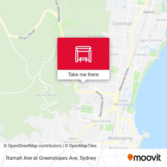 Ramah Ave at Greenslopes Ave map