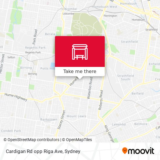 Cardigan Rd opp Riga Ave map