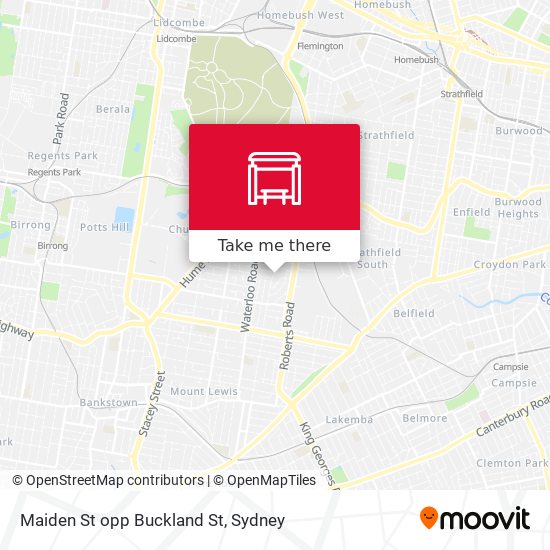 Maiden St opp Buckland St map
