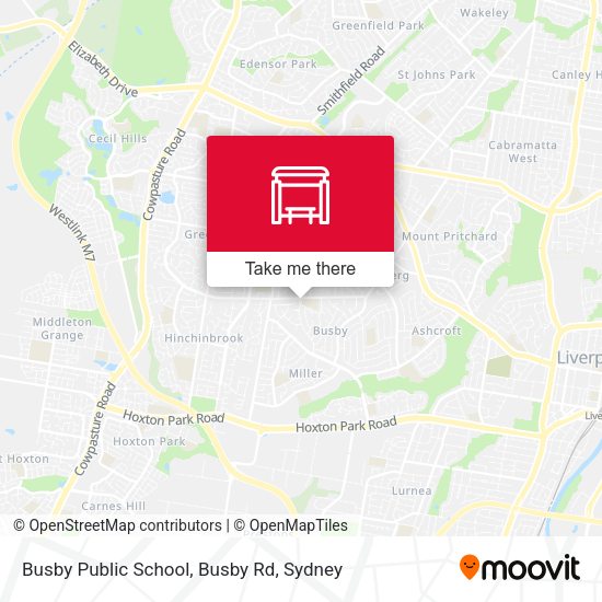 Busby Public School, Busby Rd map