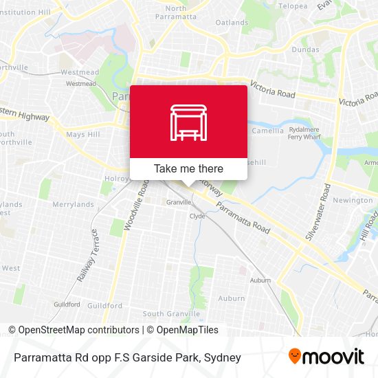 Parramatta Rd opp F.S Garside Park map