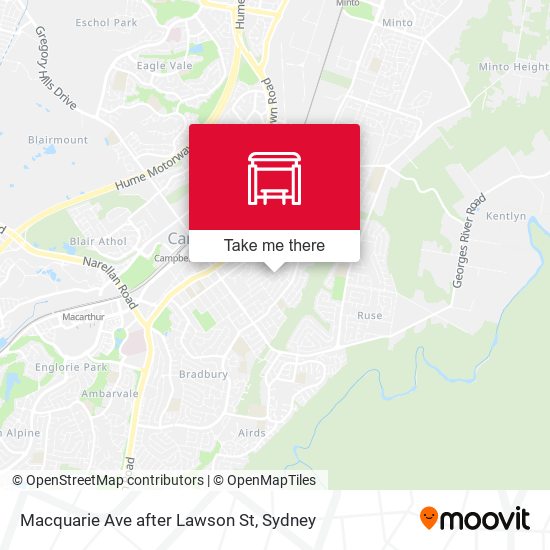 Macquarie Ave after Lawson St map