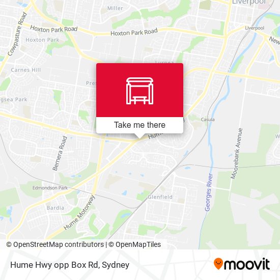 Hume Hwy opp Box Rd map