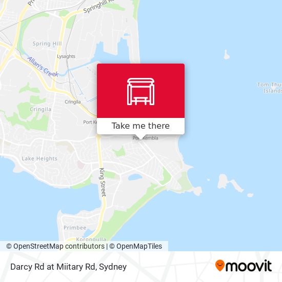 Darcy Rd at Miitary Rd map