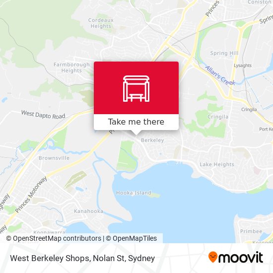 West Berkeley Shops, Nolan St map