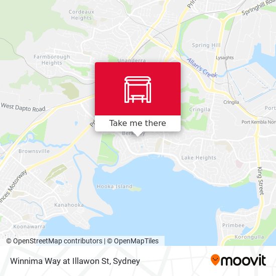Winnima Way at Illawon St map