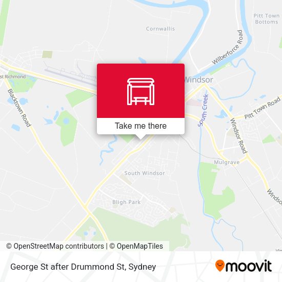 George St after Drummond St map