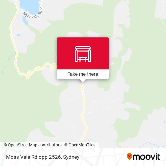 Moss Vale Rd opp 2526 map