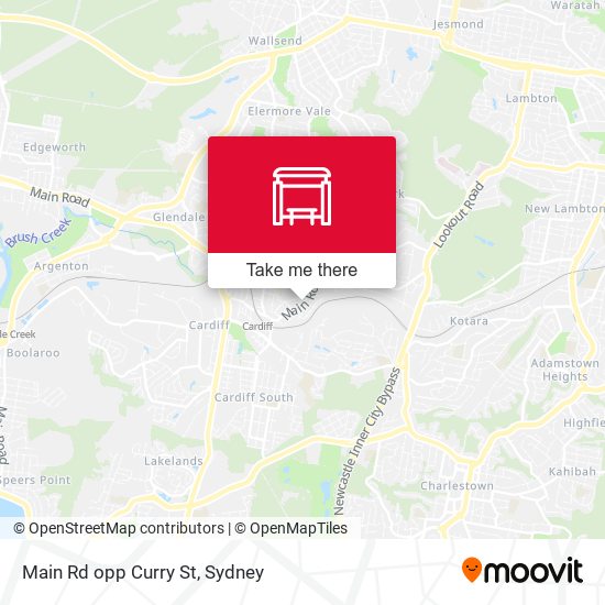Main Rd opp Curry St map