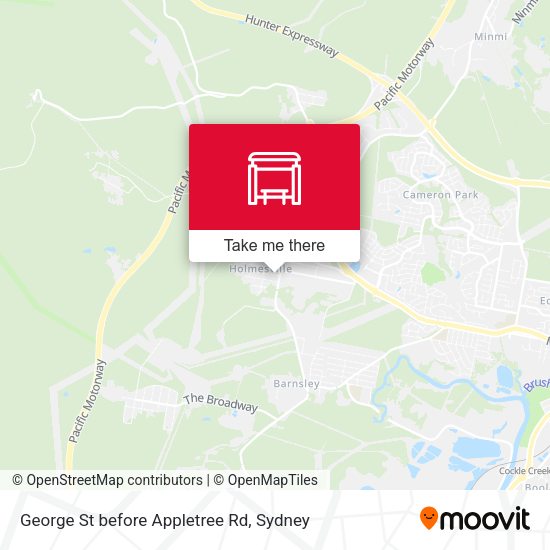 George St before Appletree Rd map