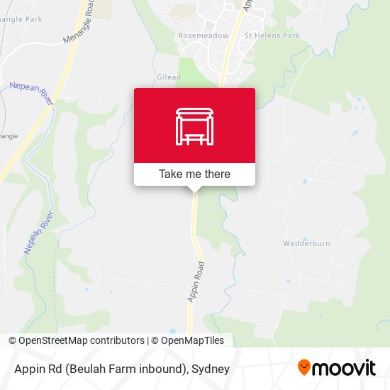 Appin Rd (Beulah Farm inbound) map