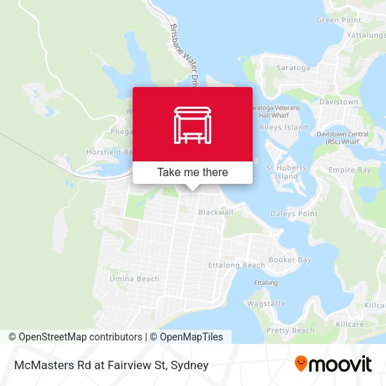 McMasters Rd at Fairview St map