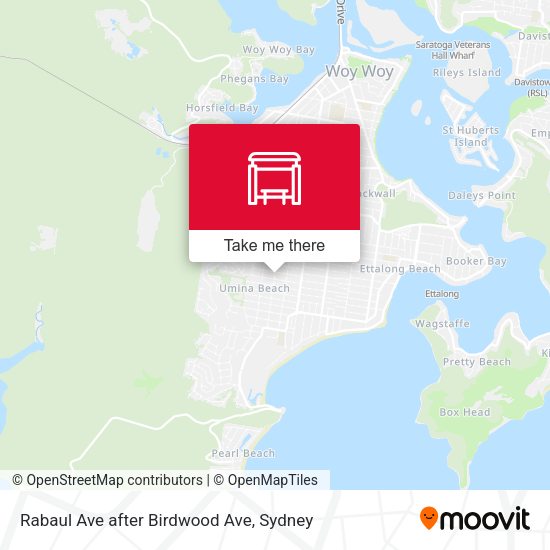 Rabaul Ave after Birdwood Ave map