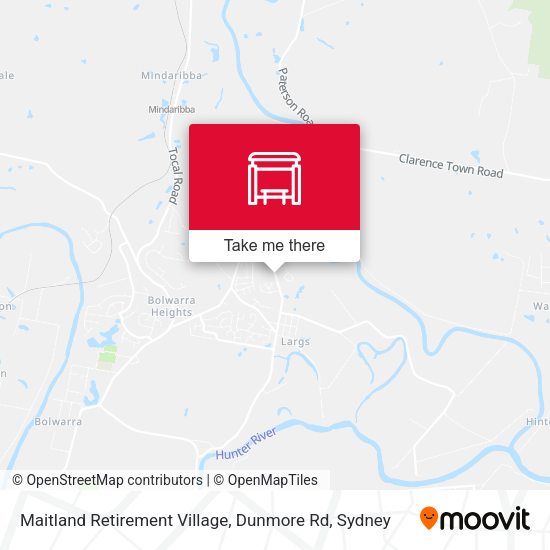 Maitland Retirement Village, Dunmore Rd map