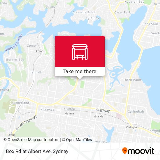 Box Rd at Albert Ave map