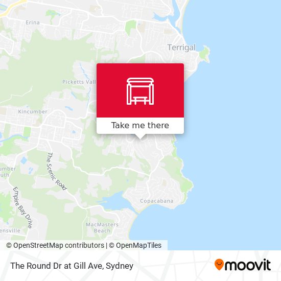 The Round Dr at Gill Ave map