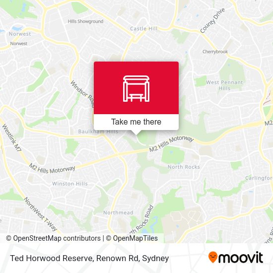 Ted Horwood Reserve, Renown Rd map