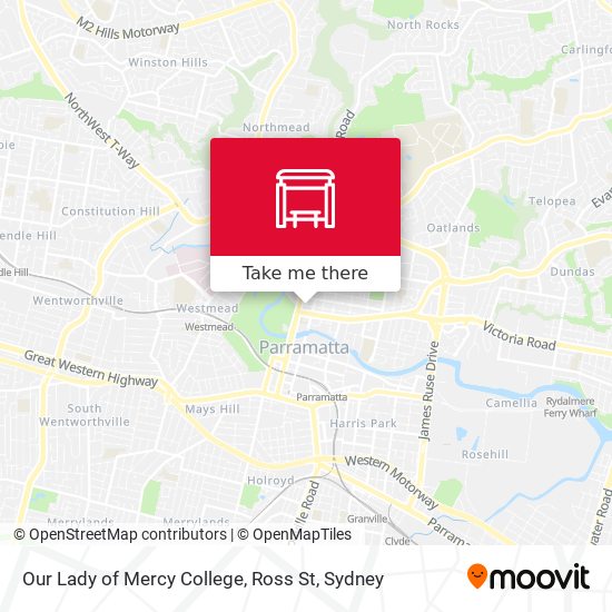 Our Lady of Mercy College, Ross St map