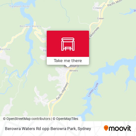 Berowra Waters Rd opp Berowra Park map