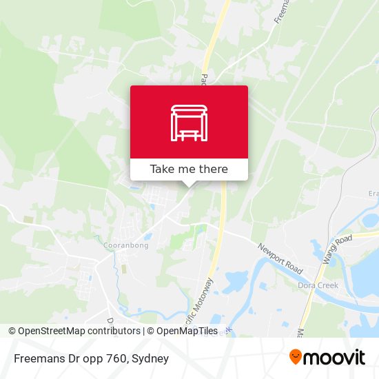 Freemans Dr opp 760 map