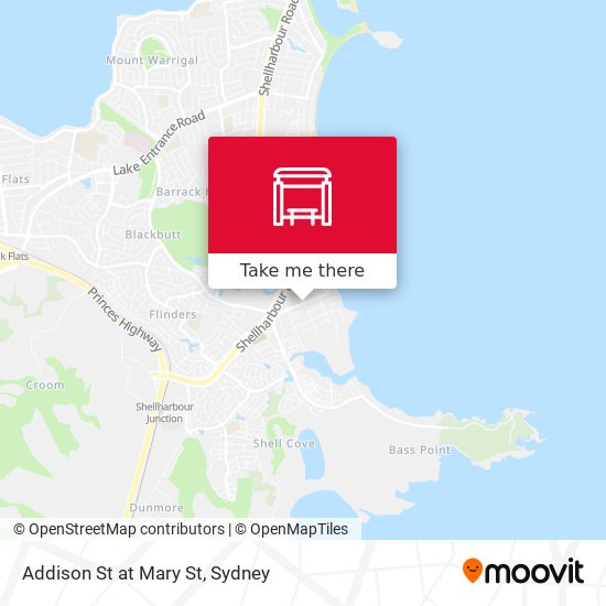 Addison St at Mary St map