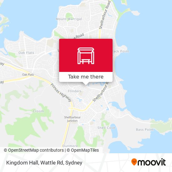Kingdom Hall, Wattle Rd map