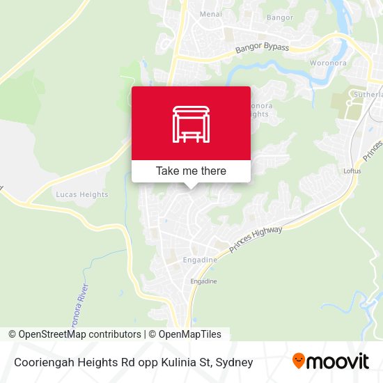 Cooriengah Heights Rd opp Kulinia St map