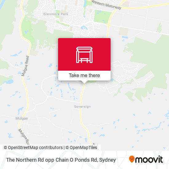 The Northern Rd opp Chain O Ponds Rd map