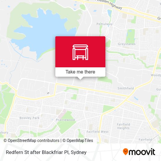 Redfern St after Blackfriar Pl map