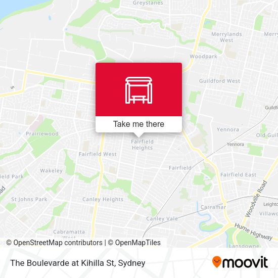 The Boulevarde at Kihilla St map