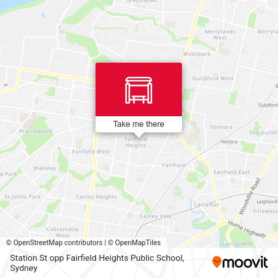 Station St opp Fairfield Heights Public School map