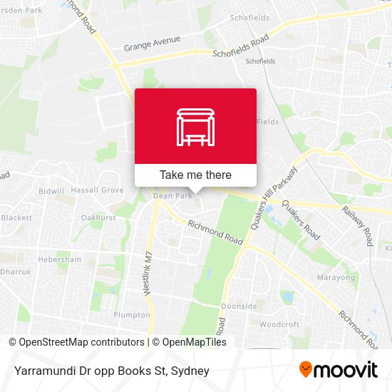 Yarramundi Dr opp Books St map