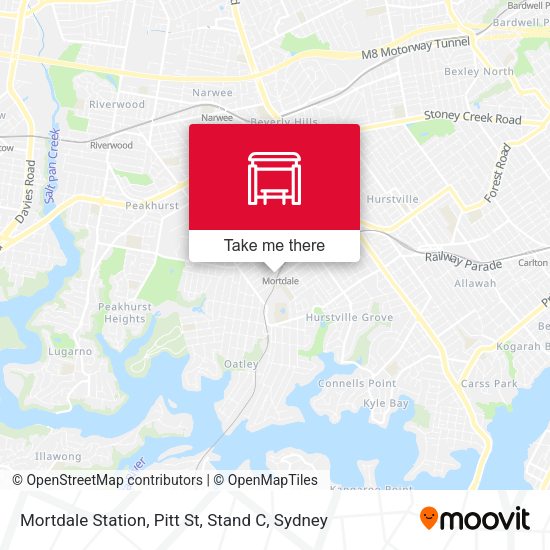 Mortdale Station, Pitt St, Stand C map