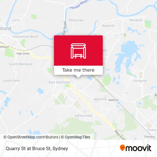 Quarry St at Bruce St map
