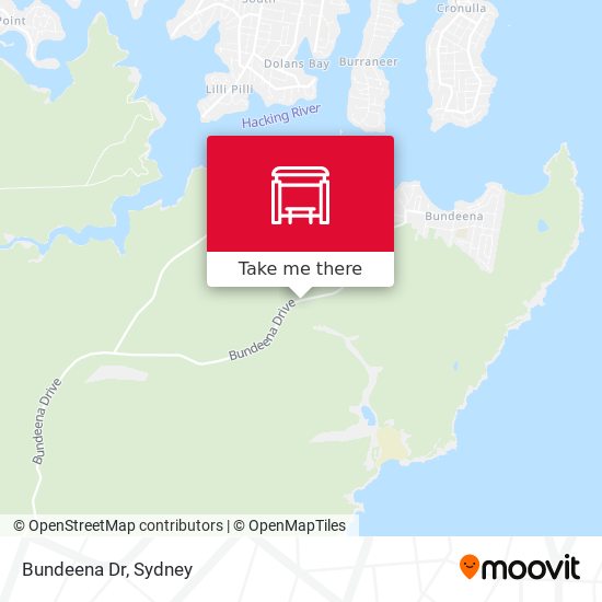 Bundeena Dr map