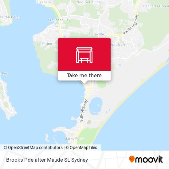 Brooks Pde after Maude St map