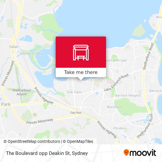The Boulevard opp Deakin St map