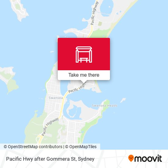 Pacific Hwy after Gommera St map