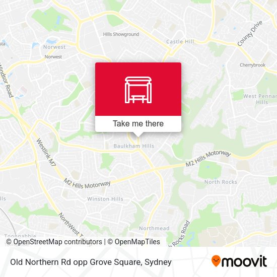 Old Northern Rd opp Grove Square map