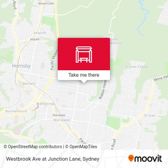 Westbrook Ave at Junction Lane map