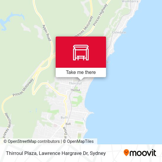 Thirroul Plaza, Lawrence Hargrave Dr map