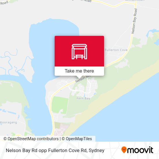 Nelson Bay Rd opp Fullerton Cove Rd map