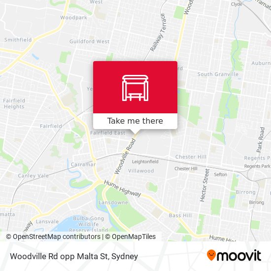 Woodville Rd opp Malta St map